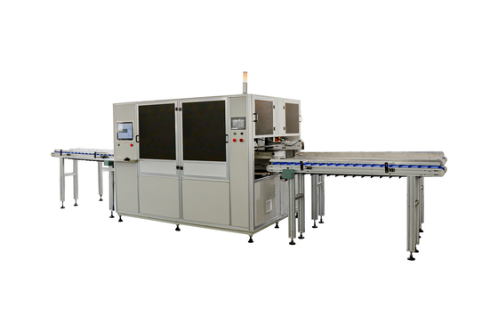 Máy in màn hình chai chạy bằng servo sử dụng mực UV đường thẳng theo dõi cột kép
