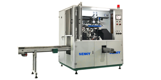 Máy in lụa UV một màu cho chai và lọ tròn