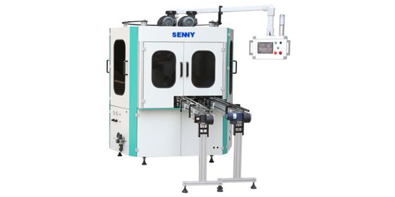 Máy in lụa 1 màu cho nắp tròn trong ngành mỹ phẩm