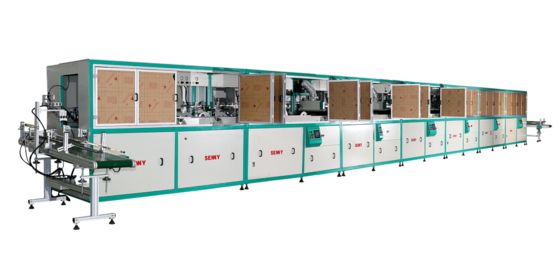 1-8 Máy in màn hình hoàn toàn tự động màu sắc cho thùng nhựa tròn 18pcs/Min