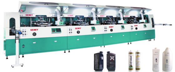 chai nhựa 1-8 màu 85 PC / phút Máy in UV tự động