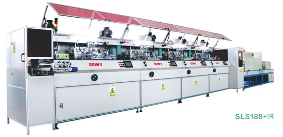 5 trạm 6000pcs/Hr Máy in màn hình chai 300x250mm