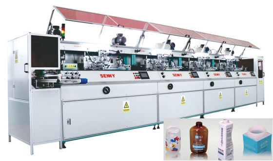 300 * 250mm 100 chiếc / phút Máy in lụa hoàn toàn tự động Nhiều màu