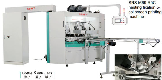 Máy in màn hình chai tự động 380V 60HZ 4 màu