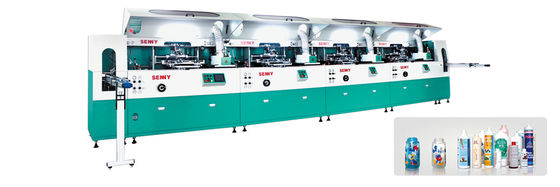 Máy in lụa tự động cho hộp nhựa thủy tinh kim loại chai cốc