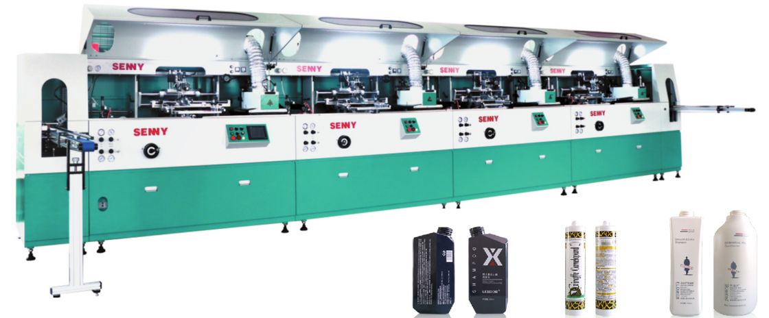 1-8 màu 85pcs / phút chai nhựa máy in UV tự động