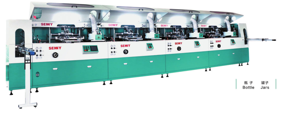 OEM 6000pcs/Hr 8 màu máy in màn hình cho thùng chứa