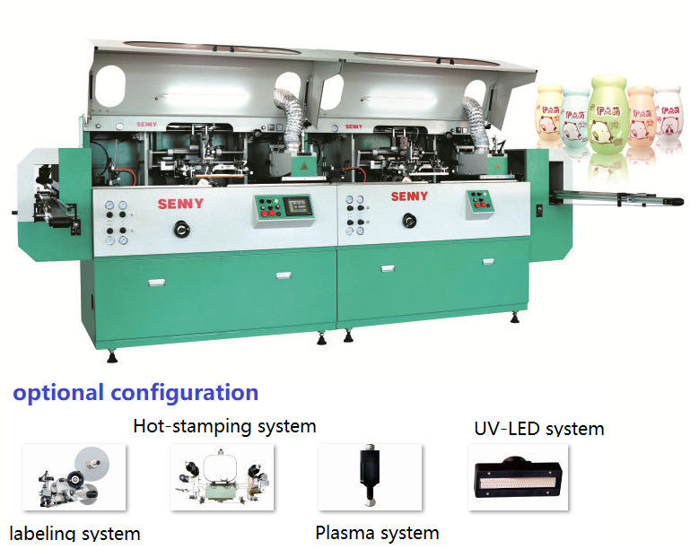 5000 chiếc / giờ Máy in màn hình xi lanh tự động nhiều màu 250x200mm