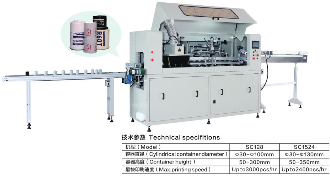 2 trạm 3000pcs / giờ Máy in màn hình hoàn toàn tự động OEM cho chai tròn