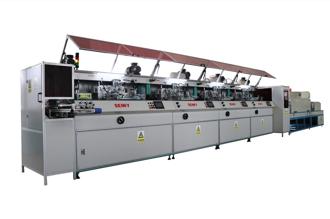 Máy in màn hình đa màu 4 màu 4 trạm 2400pcs/hr 350x250mm