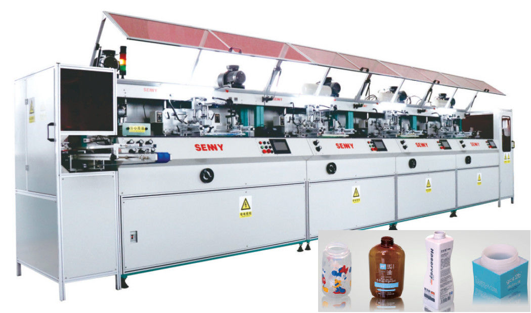 300 * 250mm 100 chiếc / phút Máy in lụa hoàn toàn tự động Nhiều màu